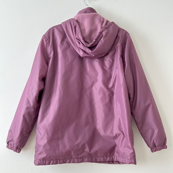 Totes Purple Fleece Lined Hooded Rain Coat - Picture 8 of 16